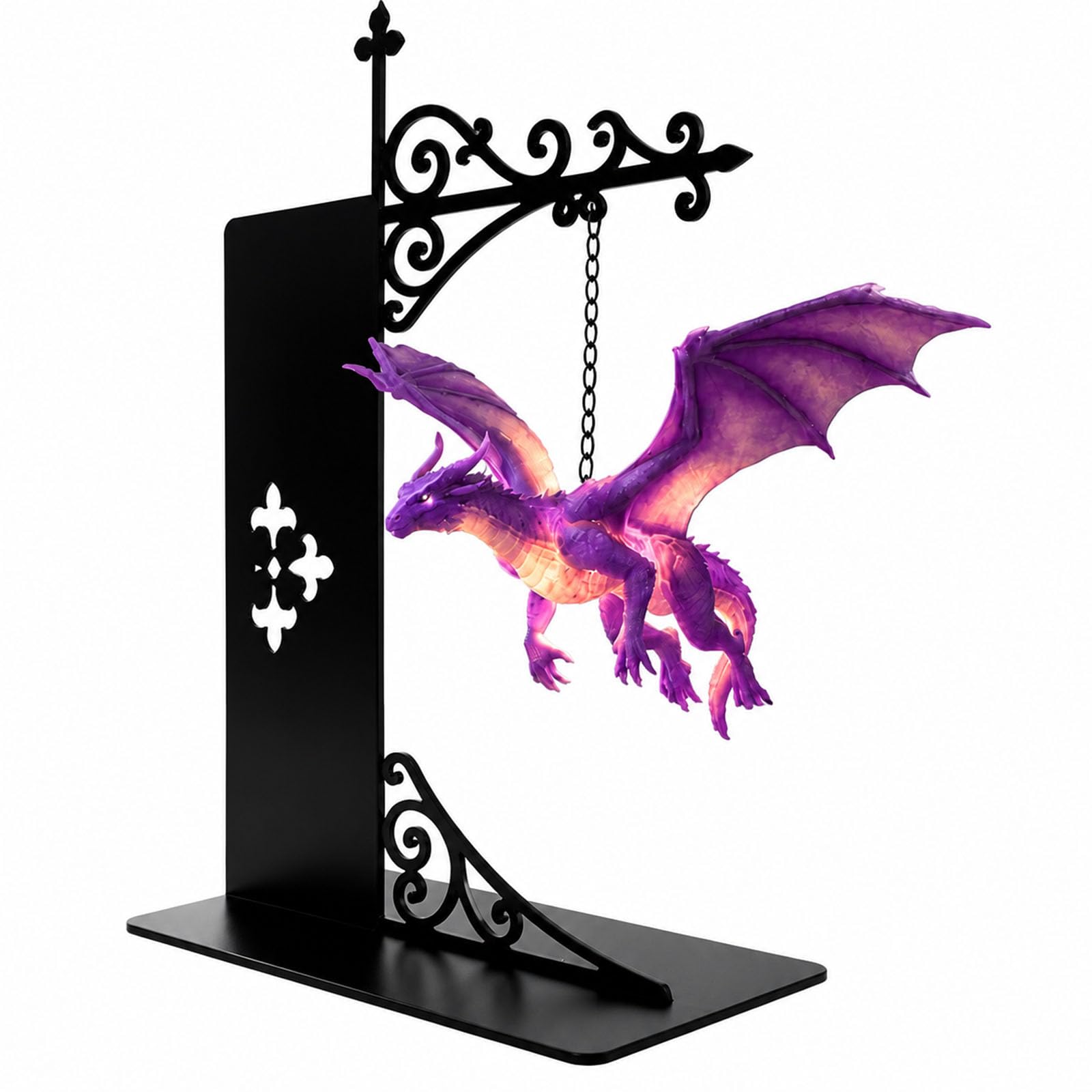Bookshelf - Floating Dragon Bookshelf Lamp With Warm