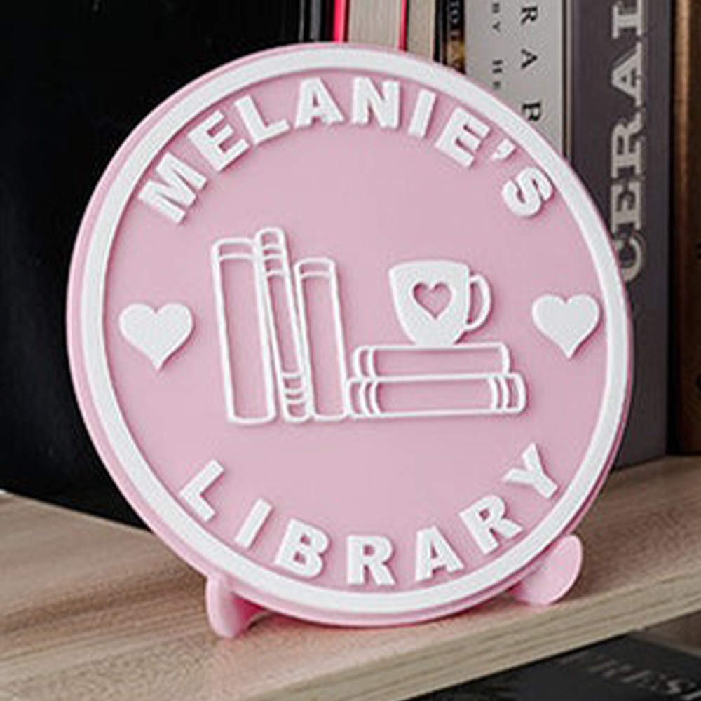 Bookshelf - Custom acrylic bookshelf with brackets -