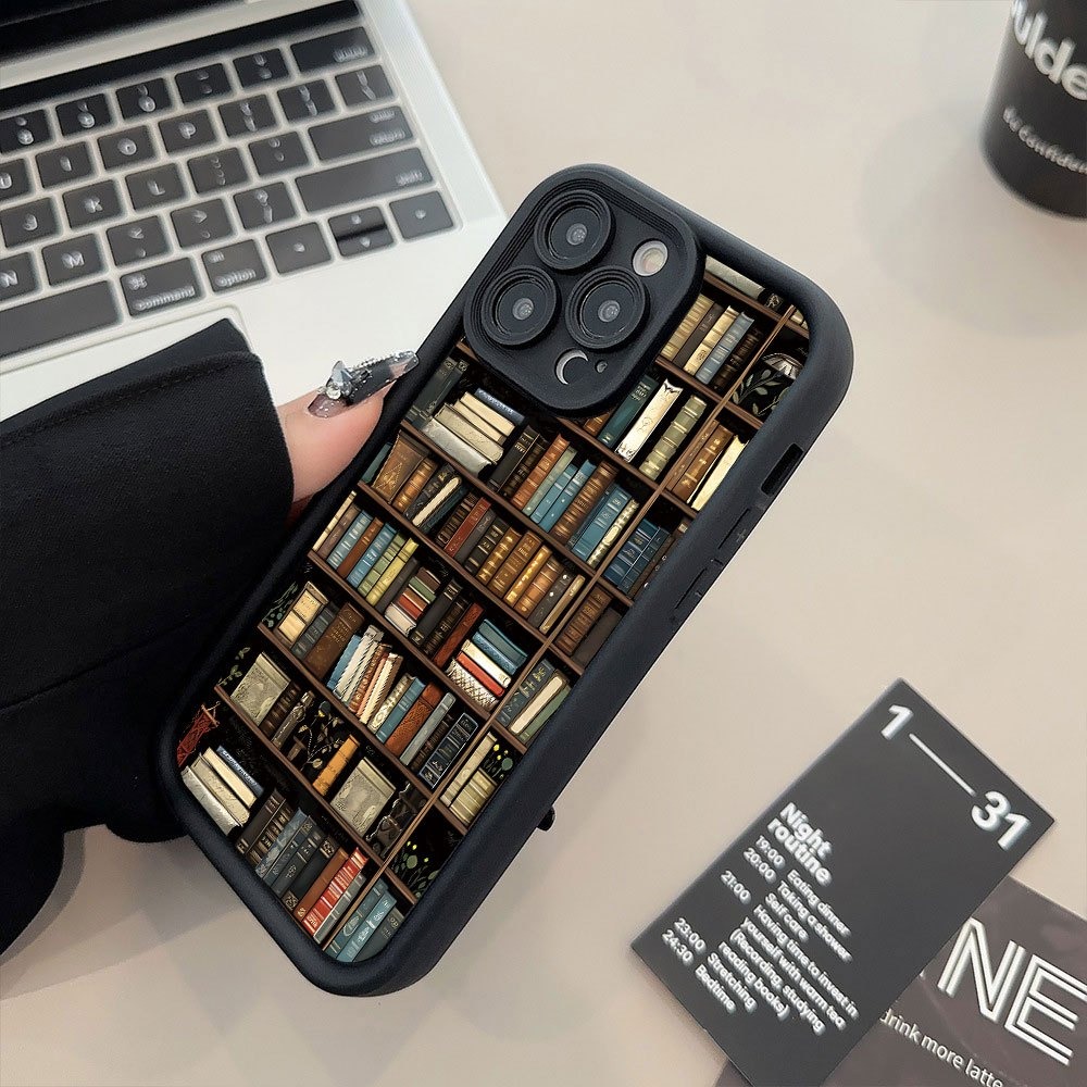 Bookshelf - Book Shelf Creative Pattern Phone Case