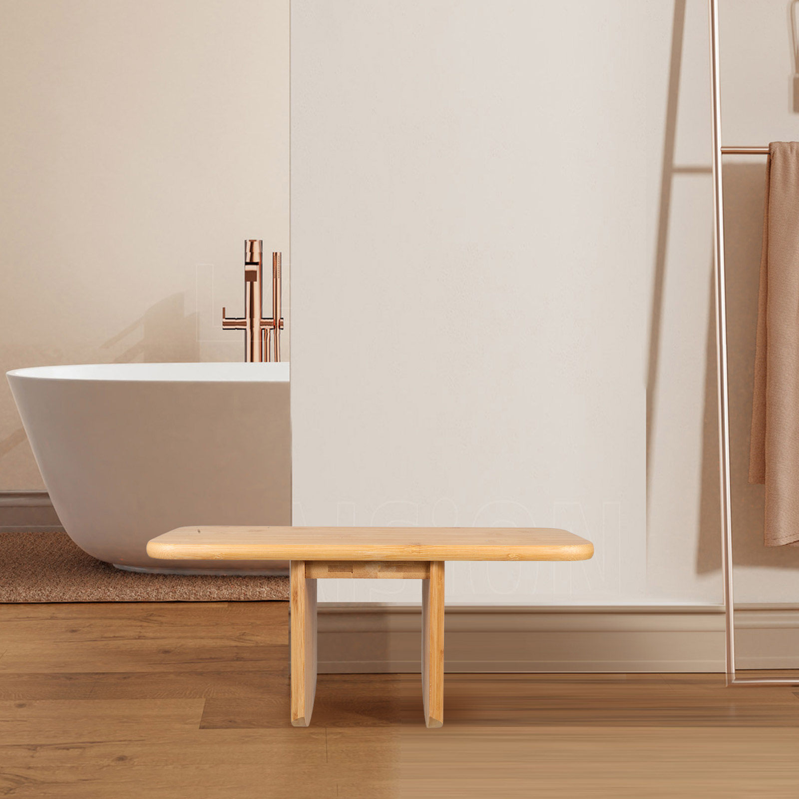 Office Stool - Bamboo Meditation Stool Portable Yoga Bench