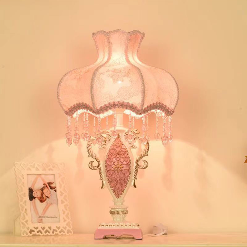 Desk Lamp - European Pink Table Lamp Luxurious Living