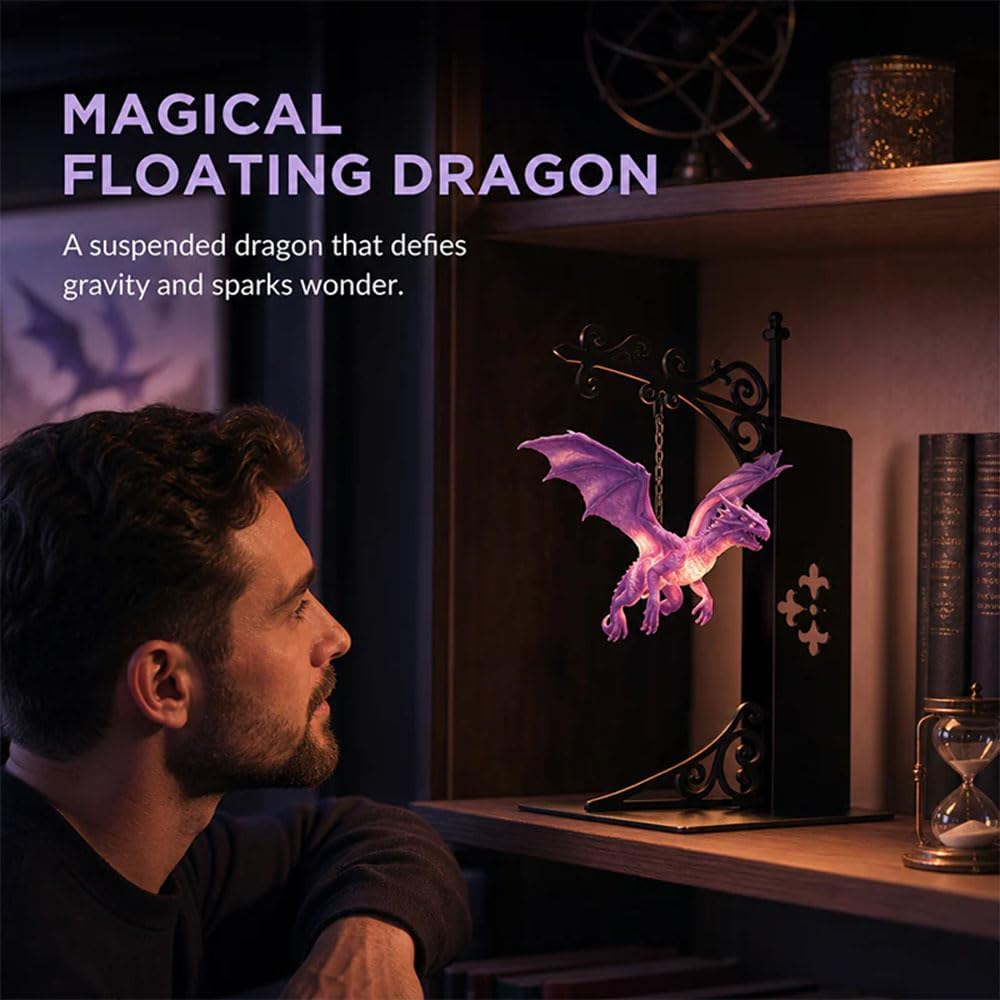 Floating Dragon Bookshelf Lamp - Bookshelf 评论和价格