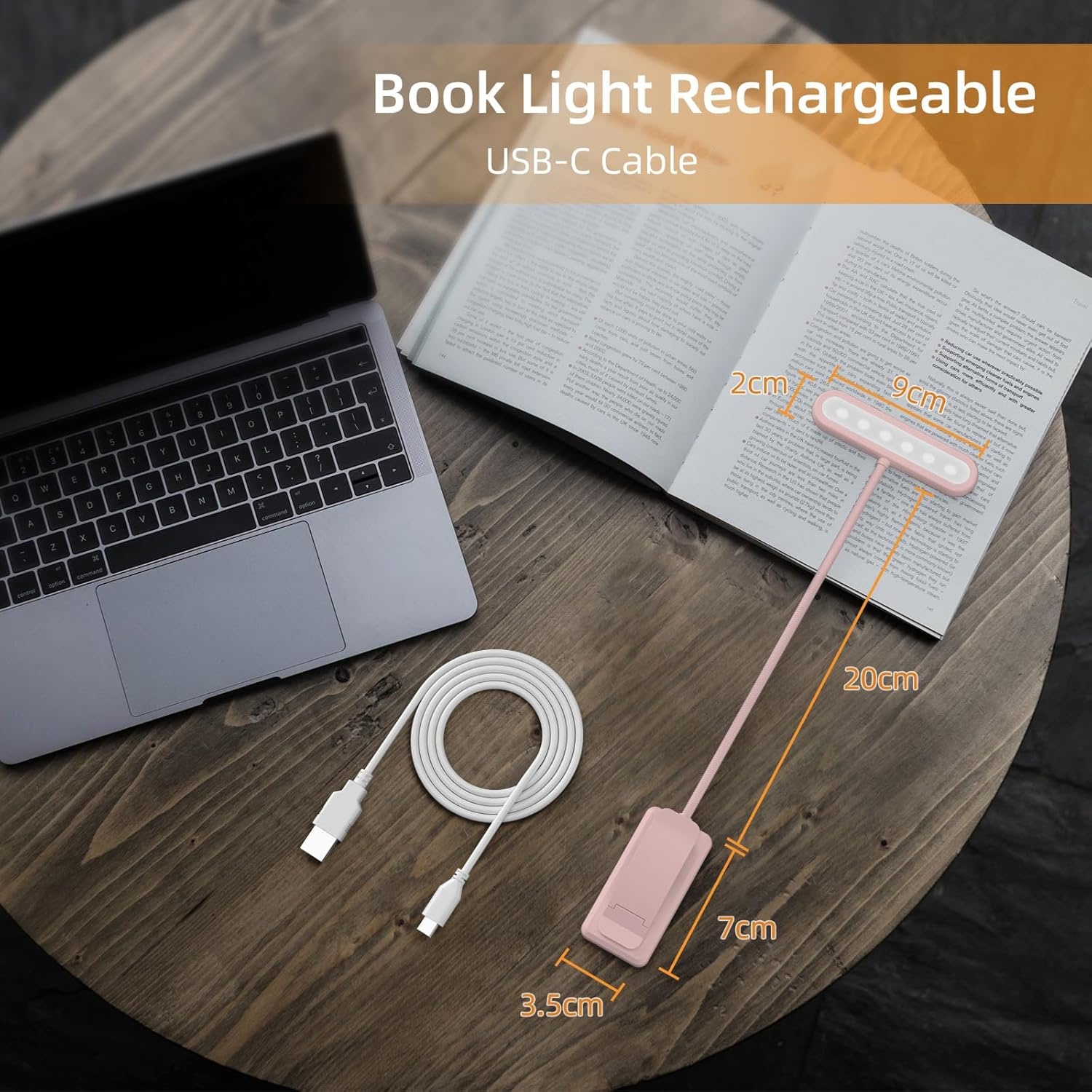 Reading Lamp Book Clamp Black/ - Desk Lamp 评论和价格