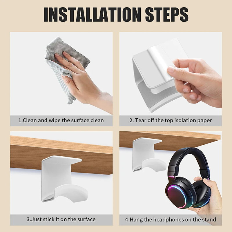 Universal Headphone Stand Adhe - Standing Desk 评论和价格