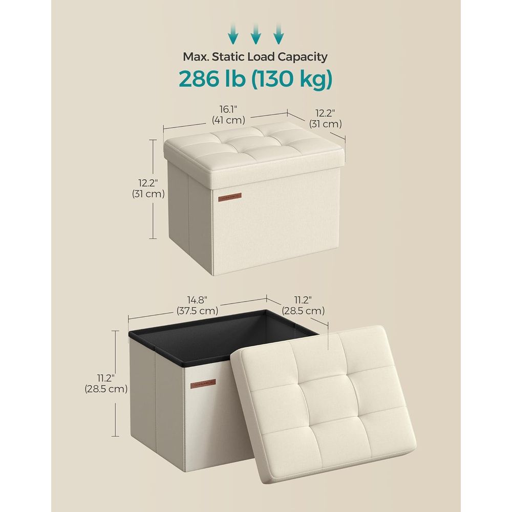 Compact Storage Ottoman, Footr - Office Stool 评论和价格