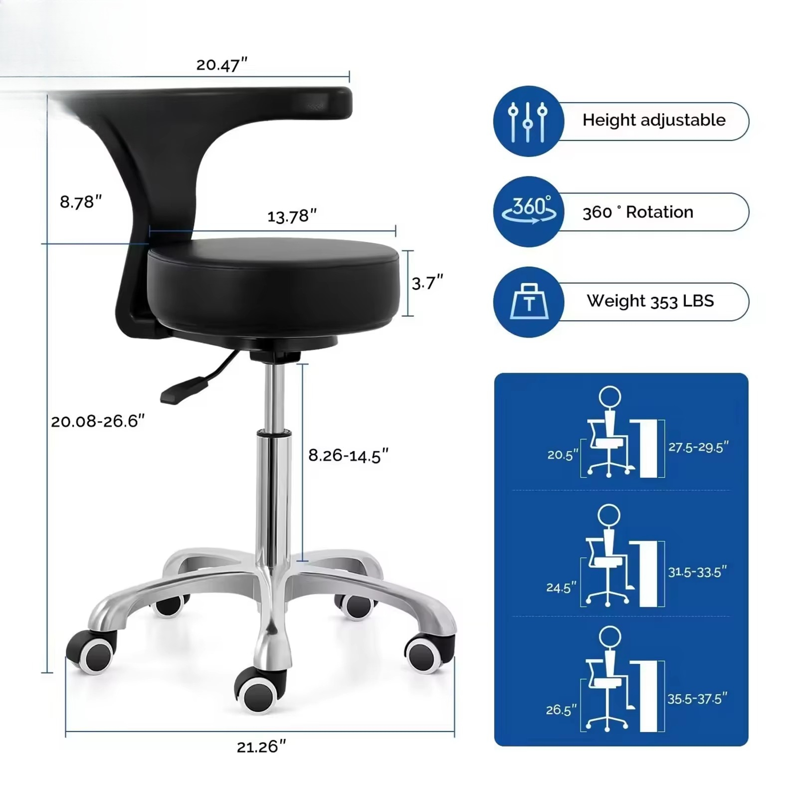 Nordic Minimalist Commercial M - Office Stool 评论和价格