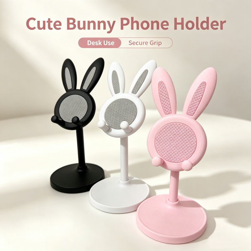 Cute Bunny Phone Stand Adjusta - Standing Desk 评论和价格