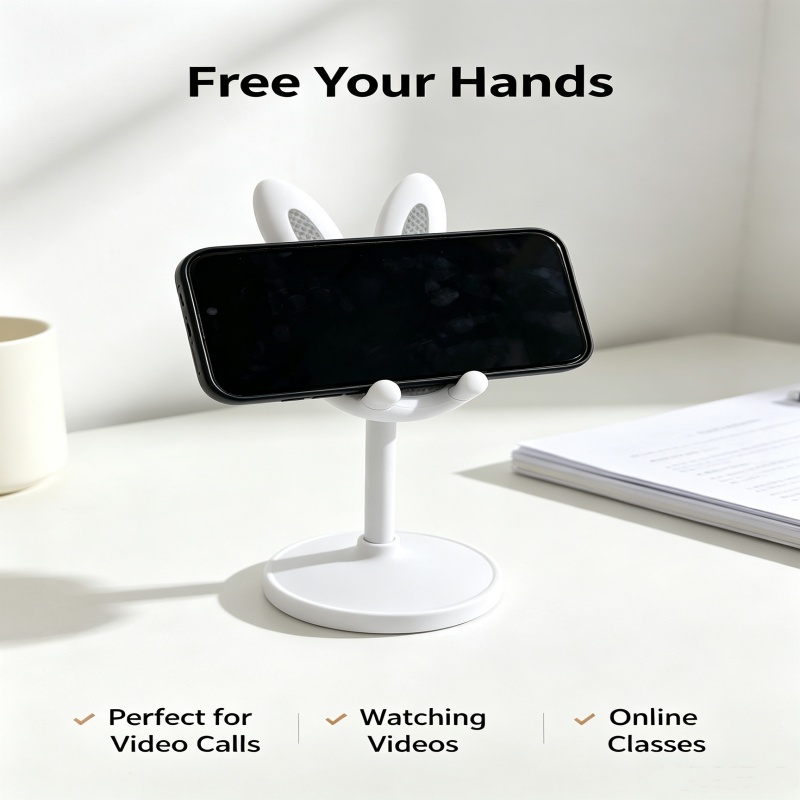 Cute Bunny Phone Stand Adjusta - Standing Desk 评论和价格
