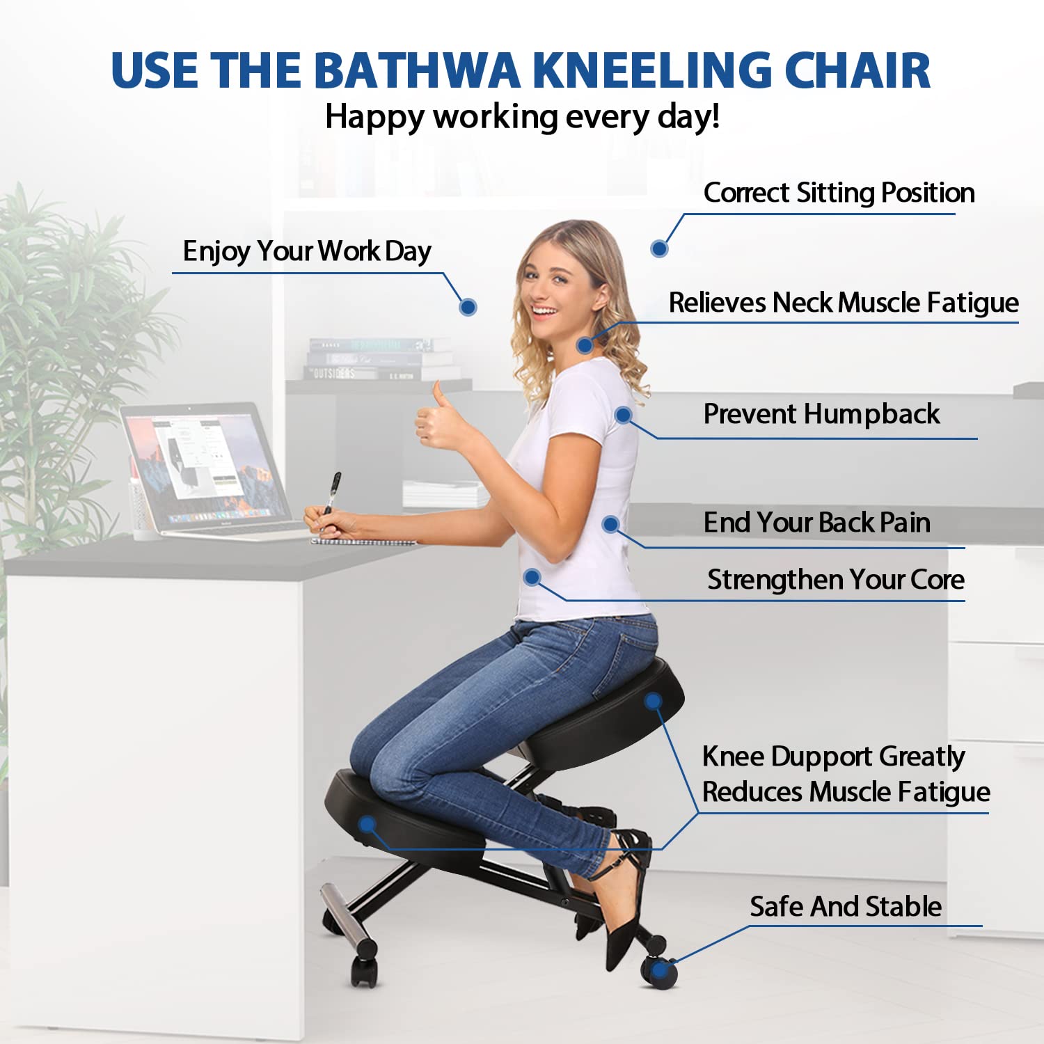 Kneeling Chair Ergonomic for O - Office Stool 评论和价格