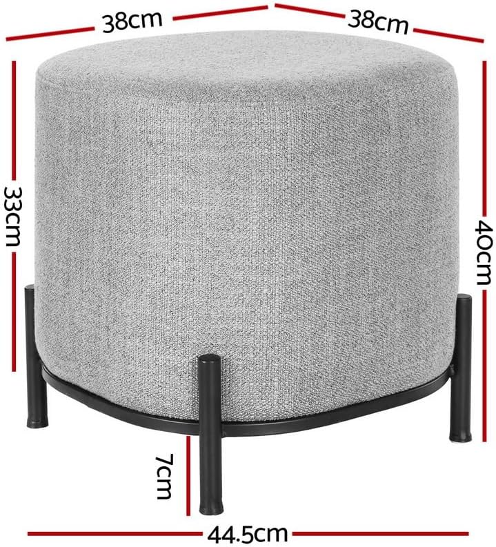 **/Ottoman, Round Footstool Lo - Office Stool 评论和价格