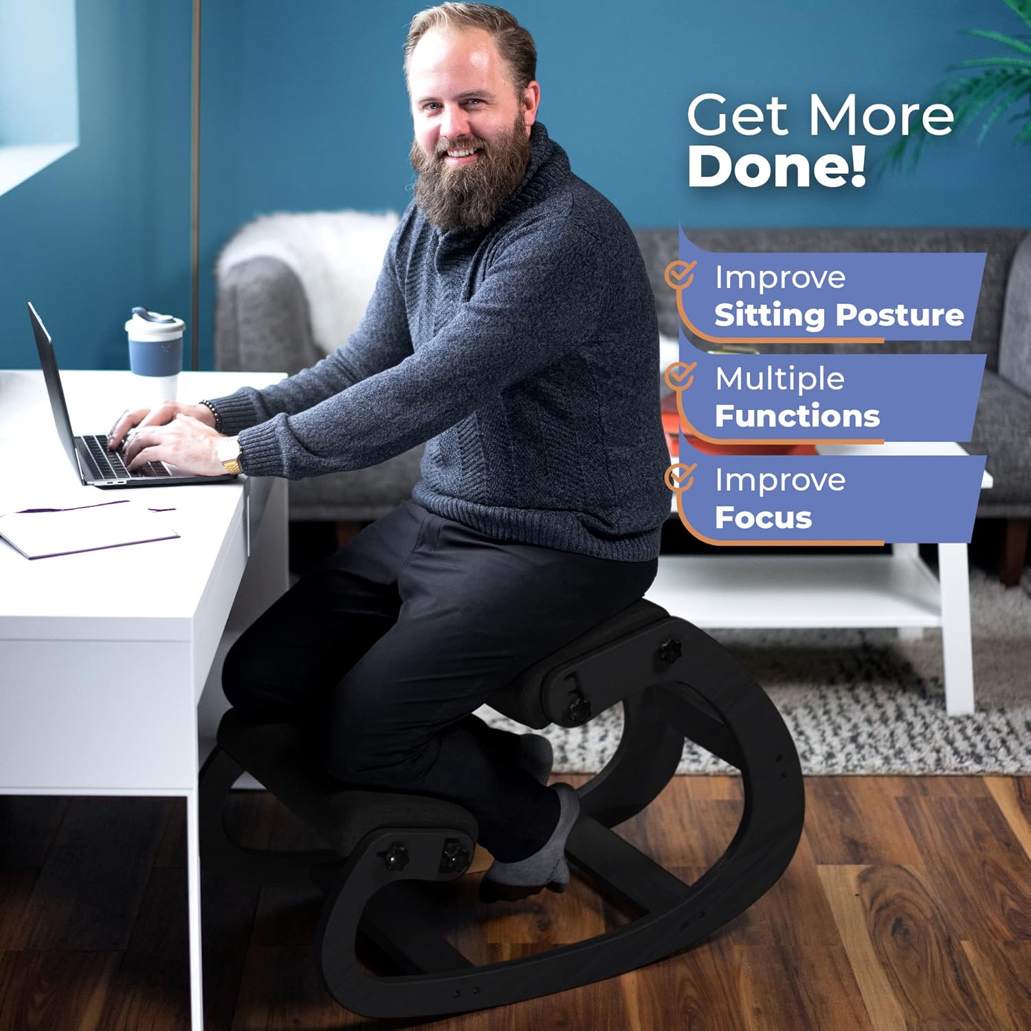 Ergonomic Wooden Kneeling Chai - Office Chair 评论和价格
