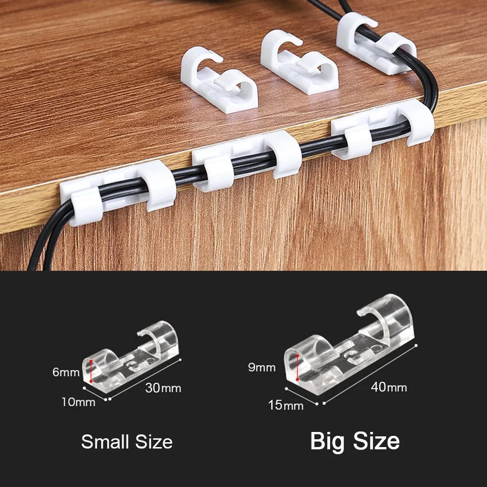Cable Clips Organizer Drop Wir - Desk Organizer 评论和价格