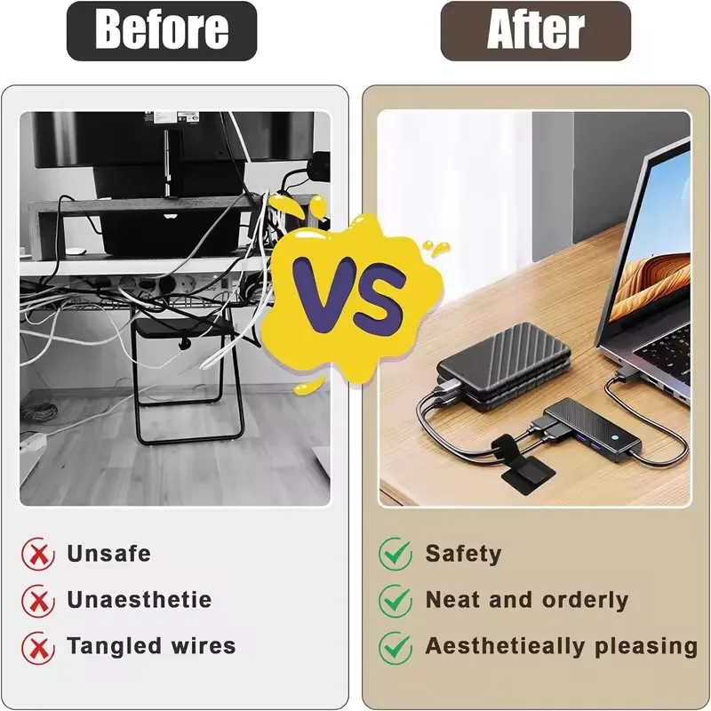 4-40 Sets Cable Management Und - Desk Organizer 评论和价格
