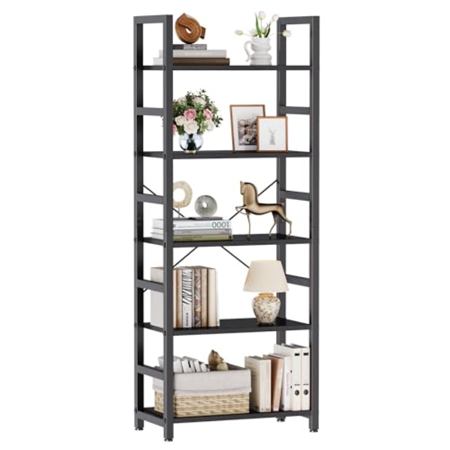 5-Tier Bookshelf, Modern Tall  - Bookshelf 评论和价格