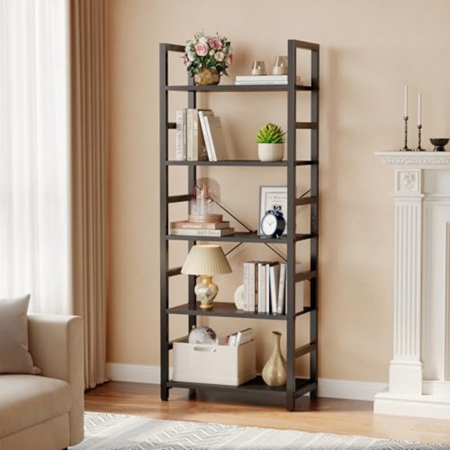 5-Tier Bookshelf, Modern Tall  - Bookshelf 评论和价格