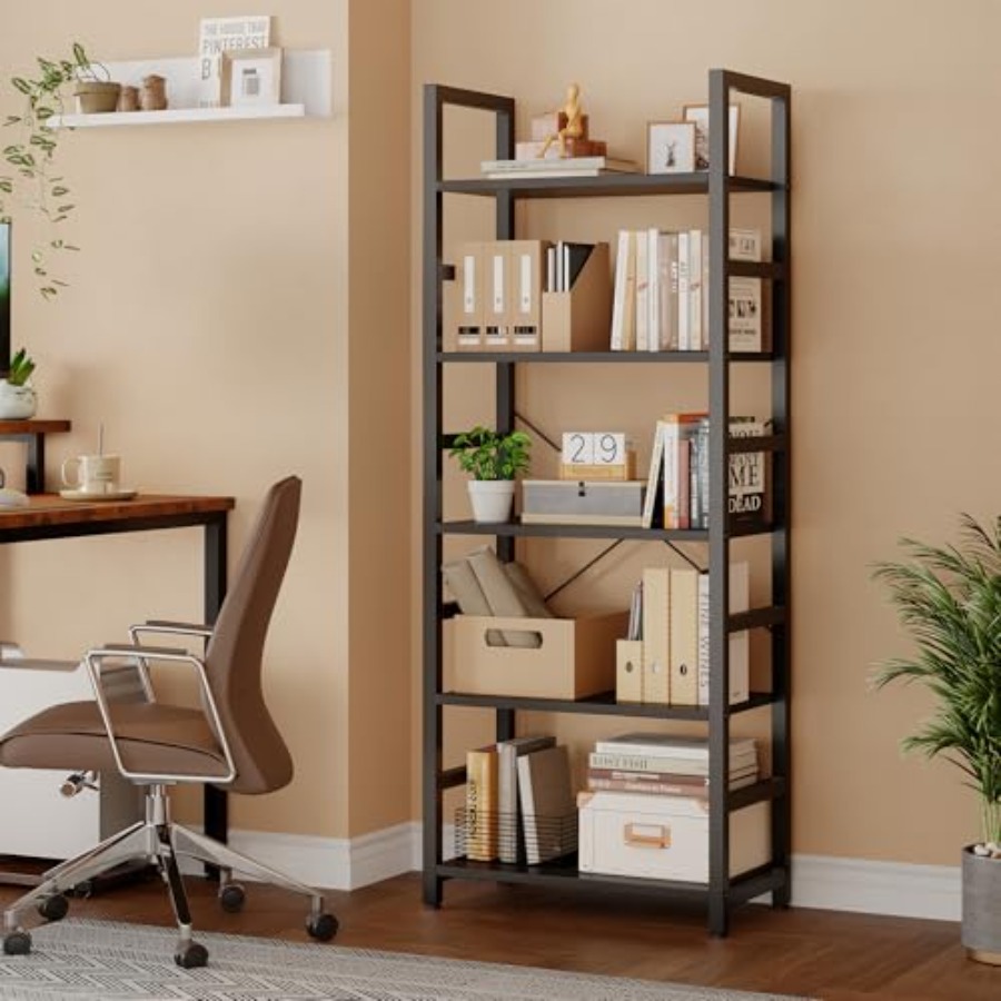 5-Tier Bookshelf, Modern Tall  - Bookshelf 评论和价格