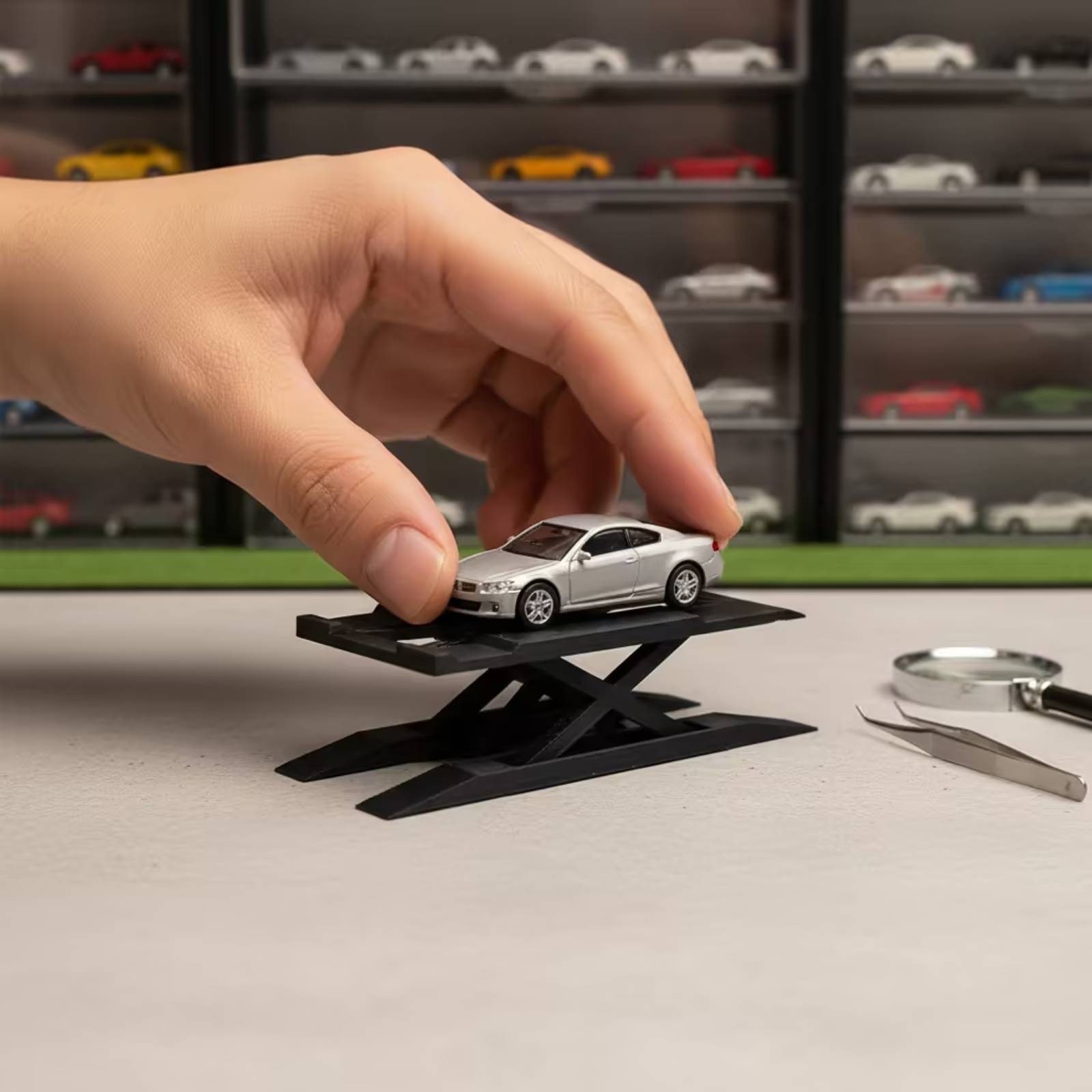 Model Car Display Rack Double- - Standing Desk 评论和价格