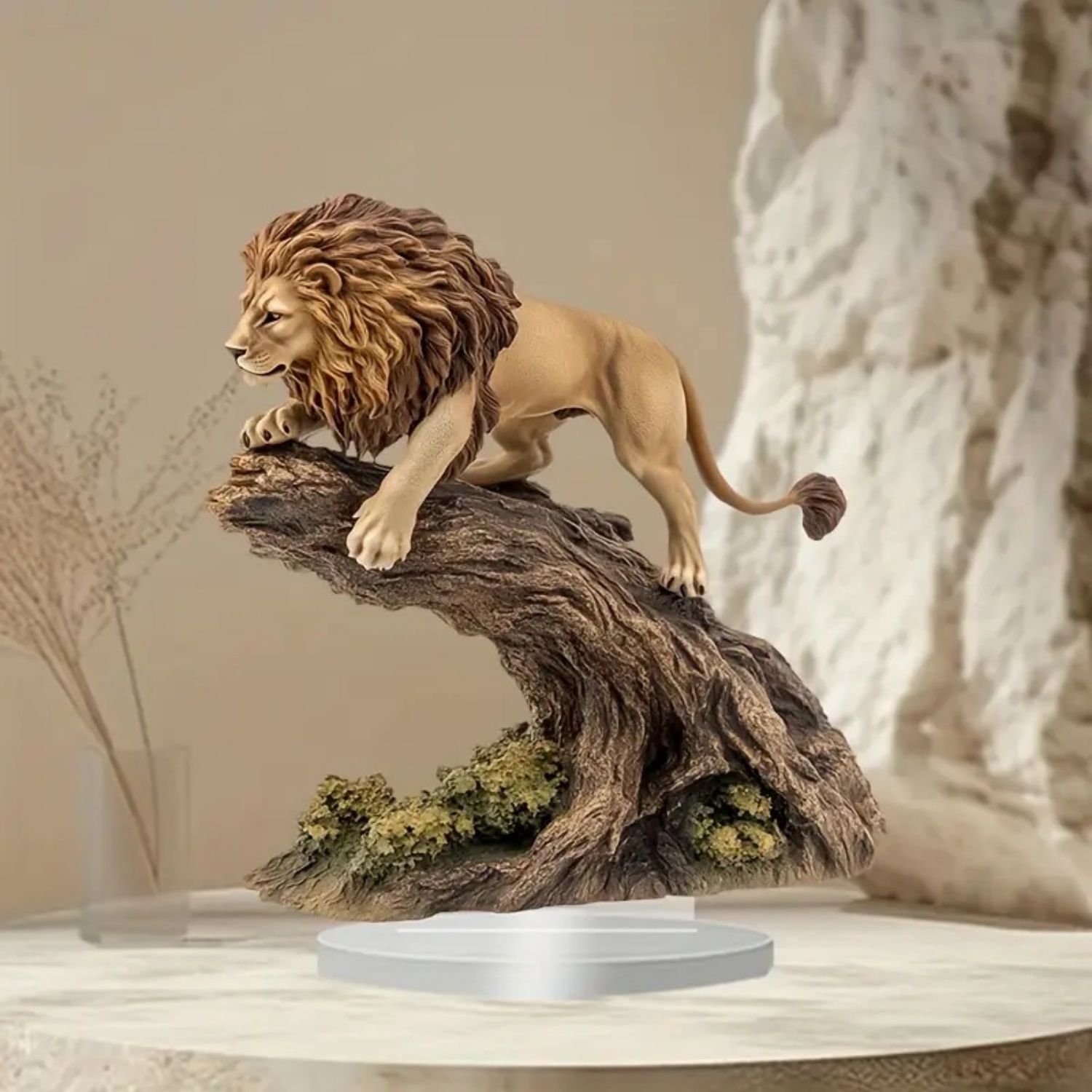 Male Lion Statue,2D Flat Anima - Office Furniture Brands 评论和价格