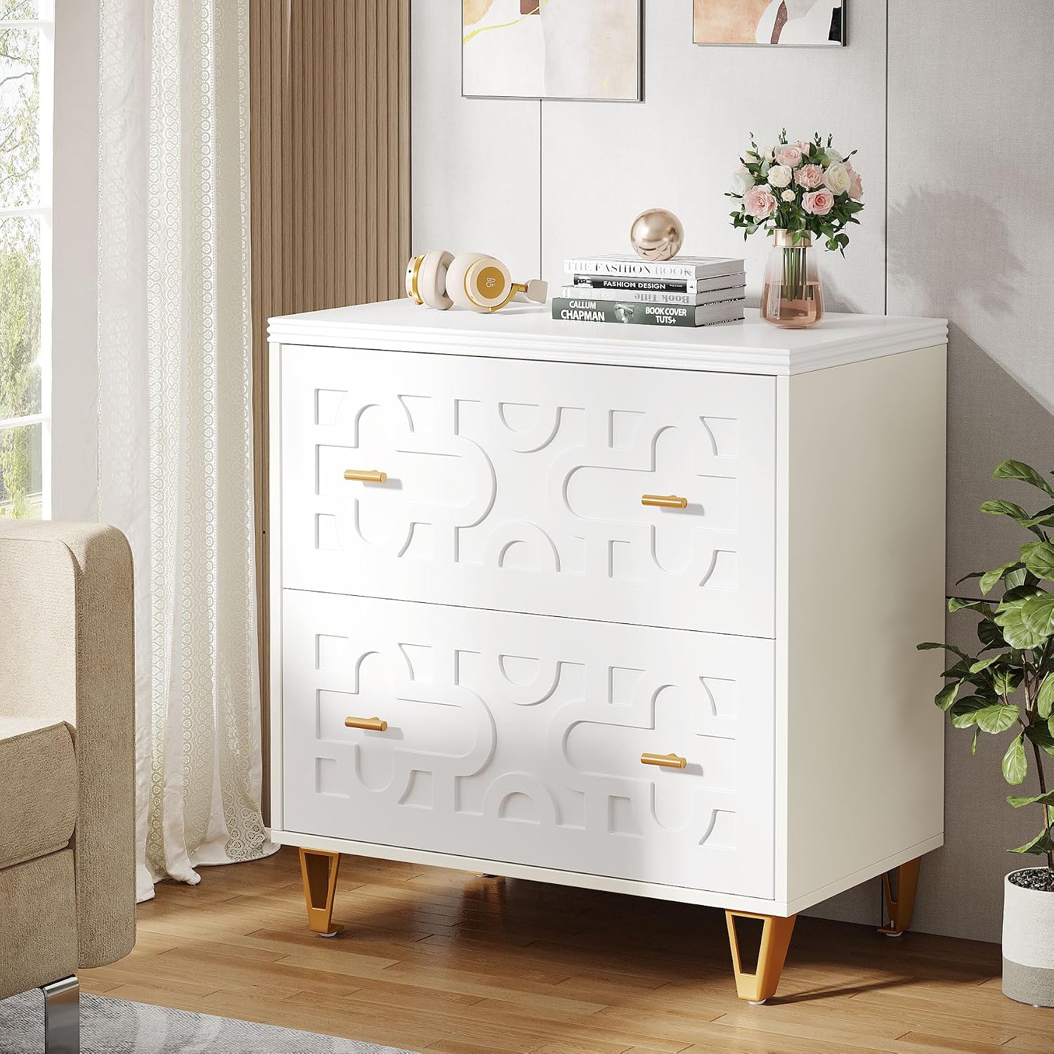 2-Drawer Lateral File Cabinet, - Printer Stand 评论和价格