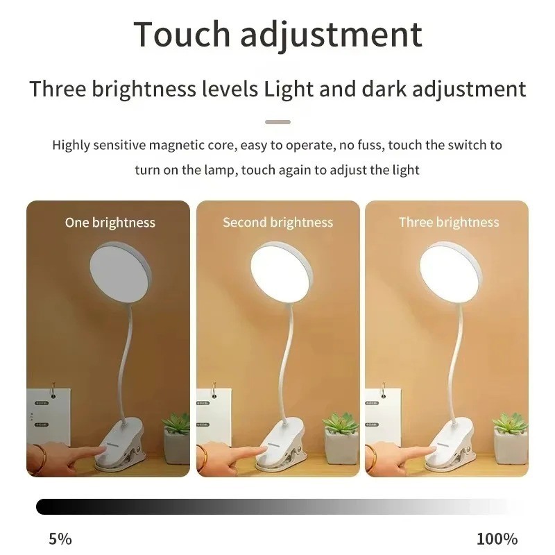 Portable USB Rechargeable Clip - Desk Lamp 评论和价格