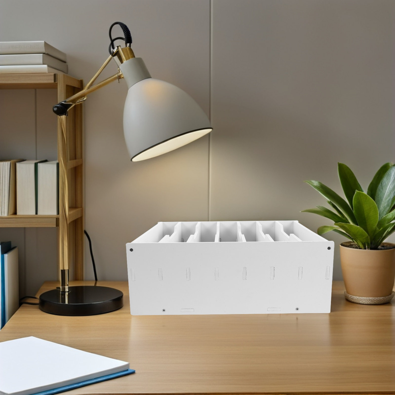 Wooden Cash Storage Bin Remova - Desk Organizer 评论和价格