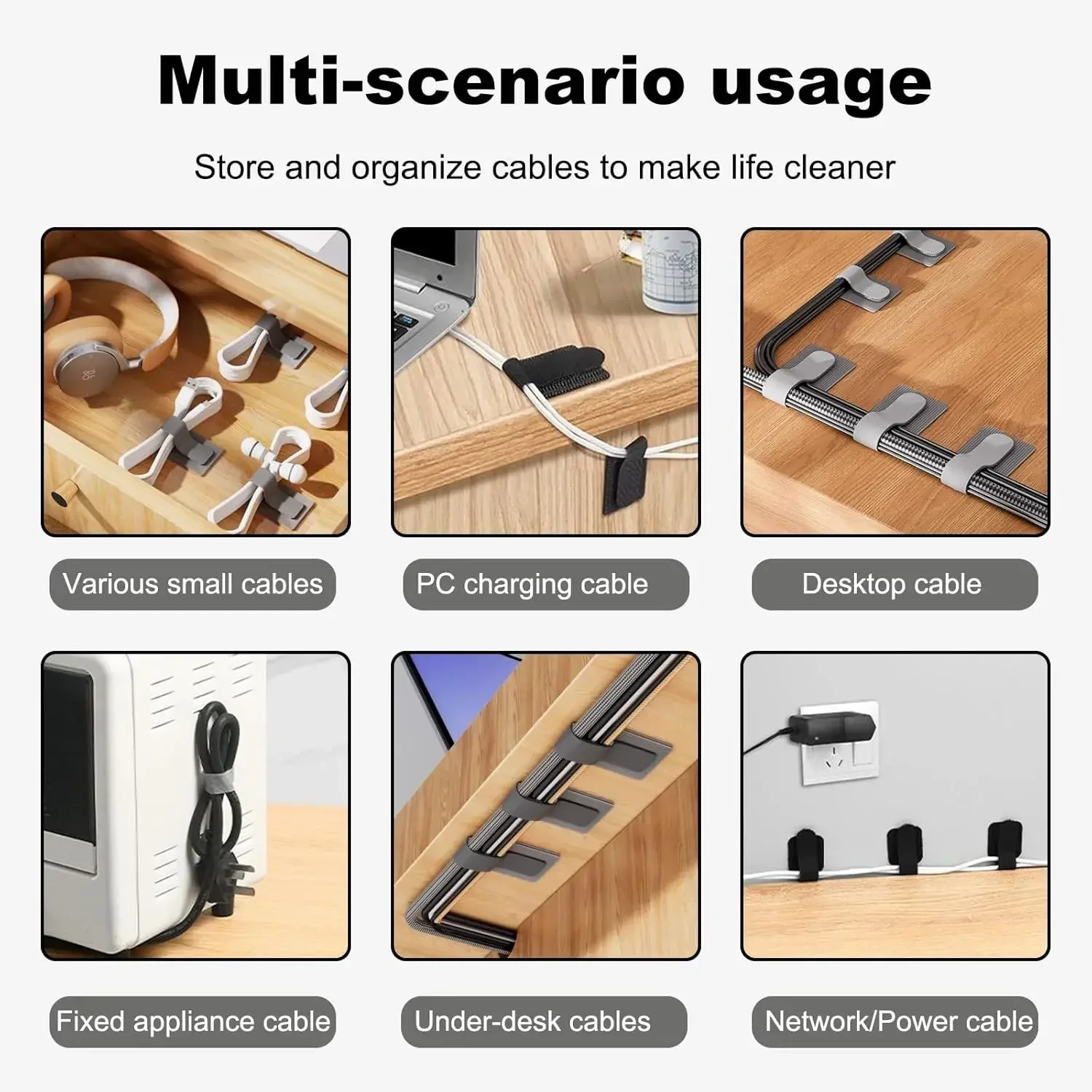 Reusable Cable Ties Fastening  - Desk Organizer 评论和价格