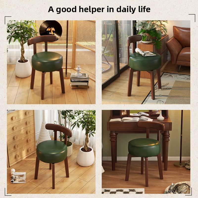 Solid wood rotating dressing c - Office Chair Cushion 评论和价格