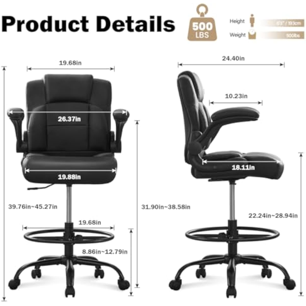 Ergonomic Tall Stool for Stand - Standing Desk 评论和价格