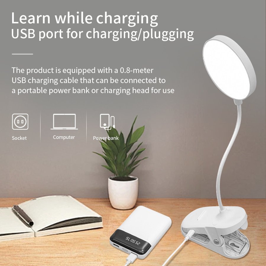 LED Clip Desk Lamp 360° Flexib - Desk Lamp 评论和价格