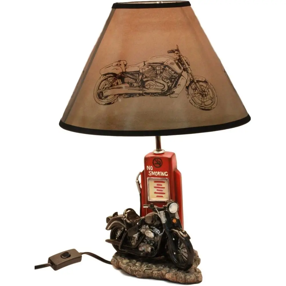 Vintage Retro Black Motorcycle - Desk Lamp 评论和价格