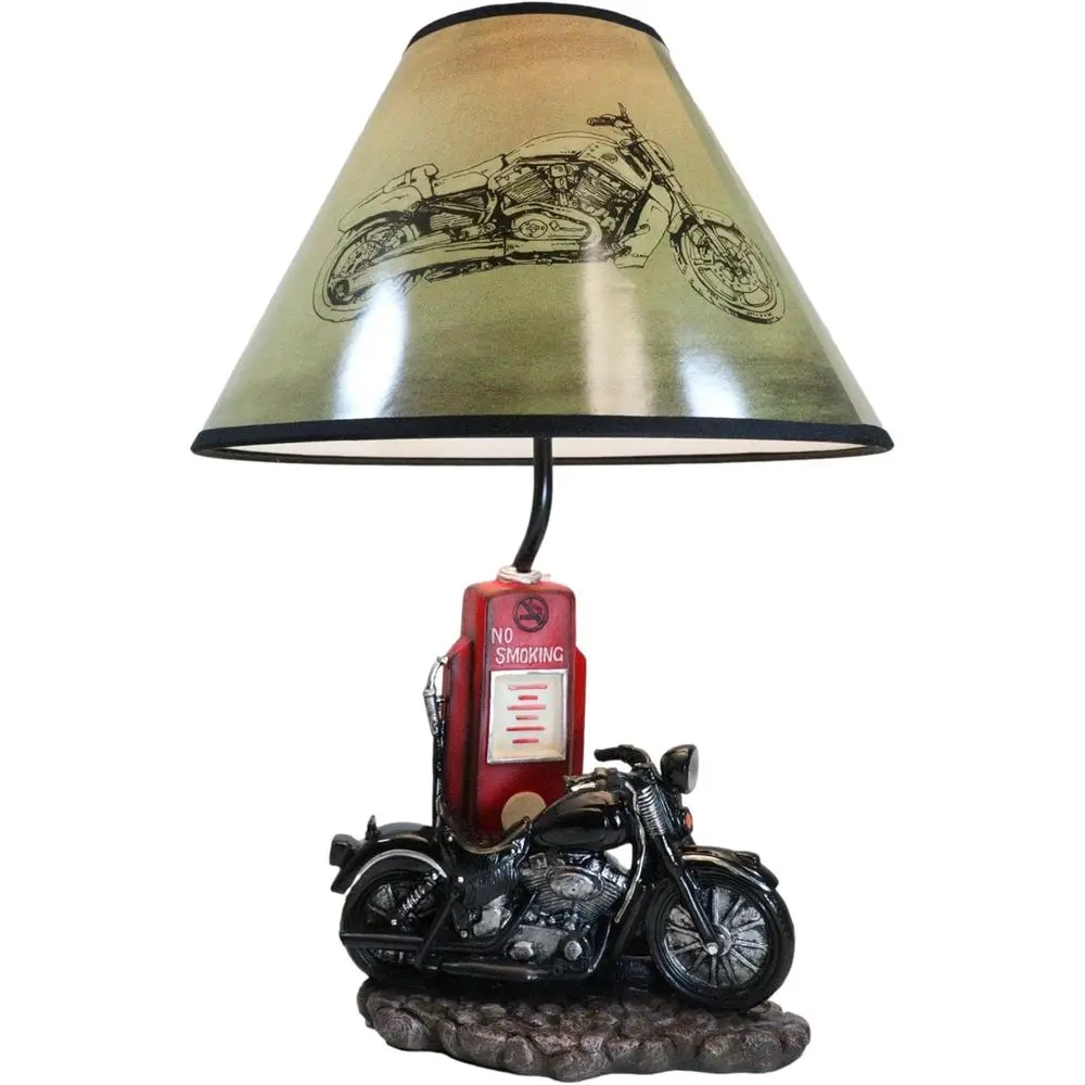 Vintage Retro Black Motorcycle - Desk Lamp 评论和价格