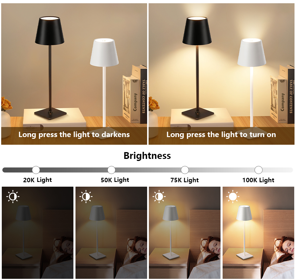 LED Rechargeable Desk Light Wi - Desk Lamp 评论和价格