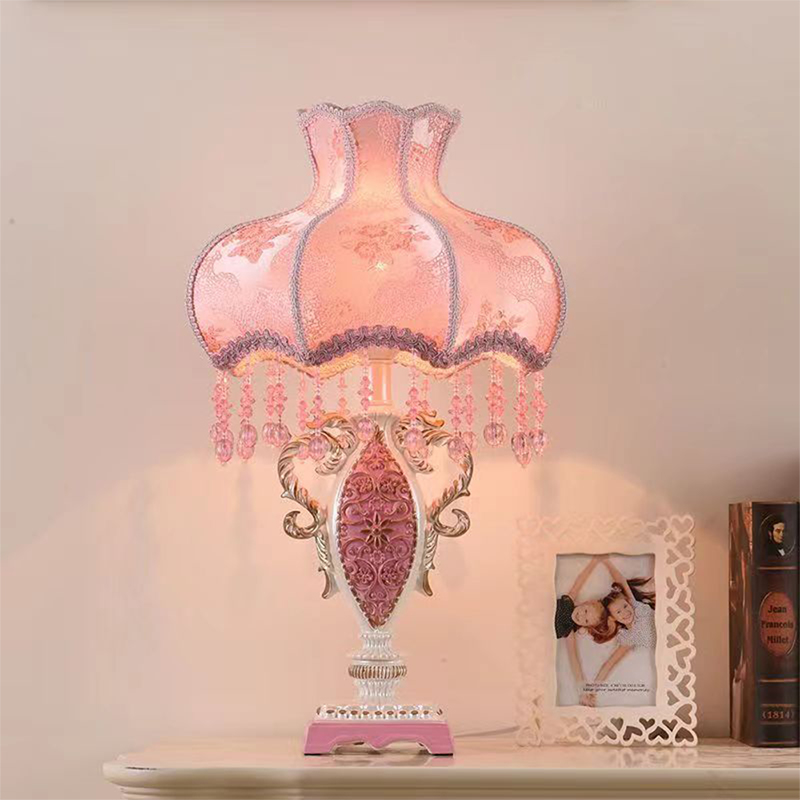 European Pink Table Lamp Luxur - Desk Lamp 评论和价格